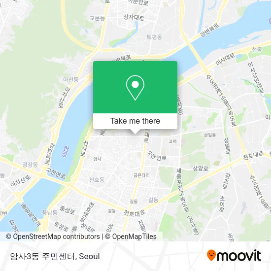 암사3동 주민센터 map