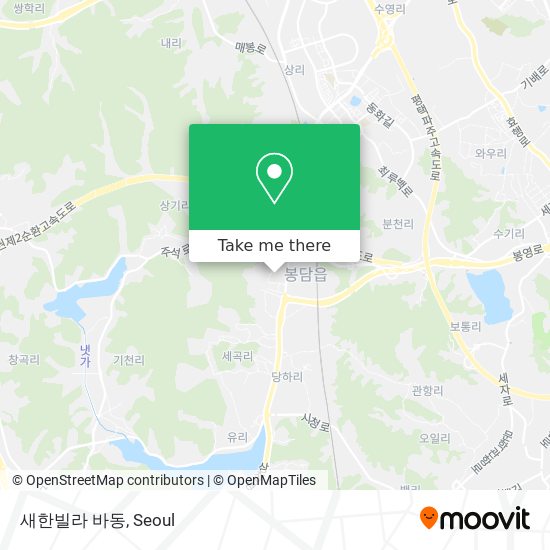 새한빌라 바동 map
