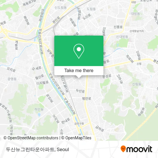 두산뉴그린타운아파트 map