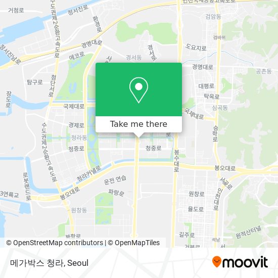 메가박스 청라 map