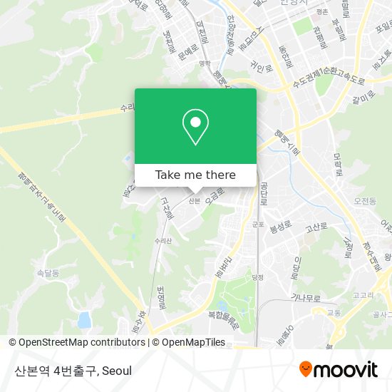 산본역 4번출구 map