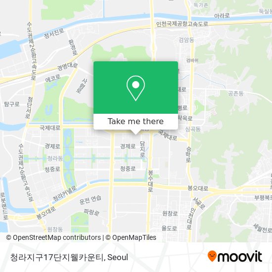 청라지구17단지웰카운티 map