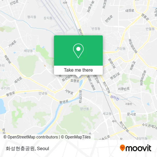 화성현충공원 map
