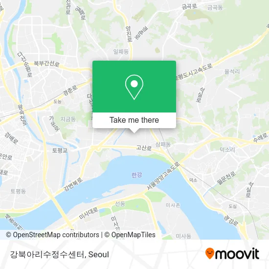 강북아리수정수센터 map