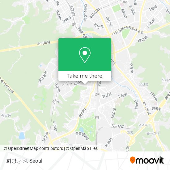 희망공원 map