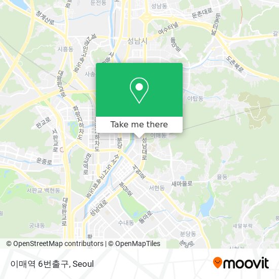 이매역 6번출구 map