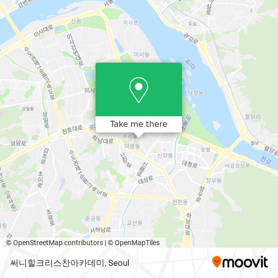 써니힐크리스찬아카데미 map