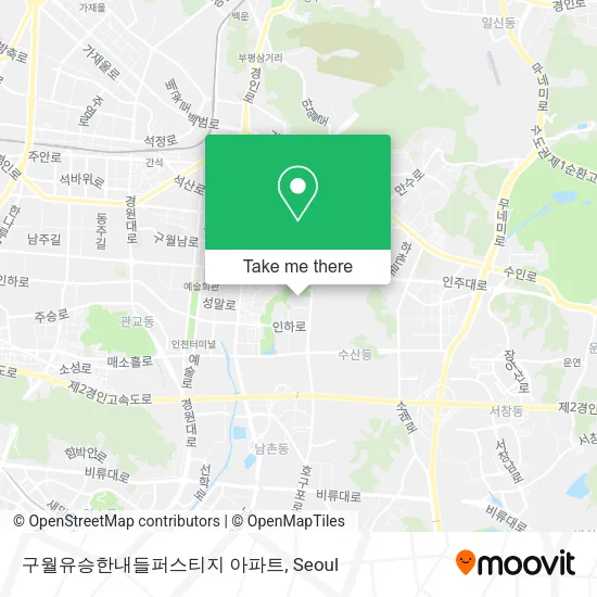 구월유승한내들퍼스티지 아파트 map