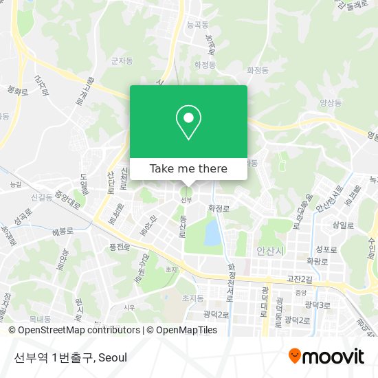 선부역 1번출구 map