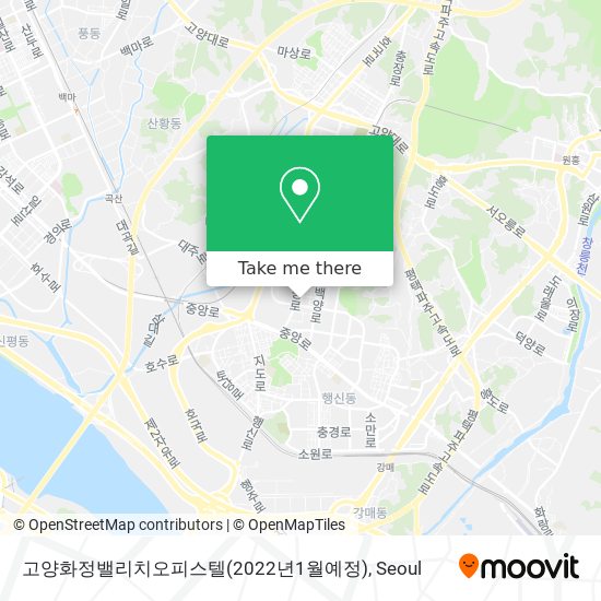 고양화정밸리치오피스텔(2022년1월예정) map