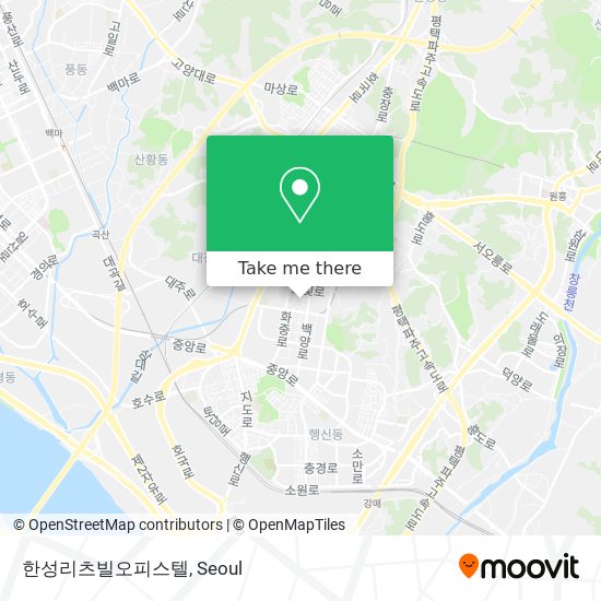 한성리츠빌오피스텔 map