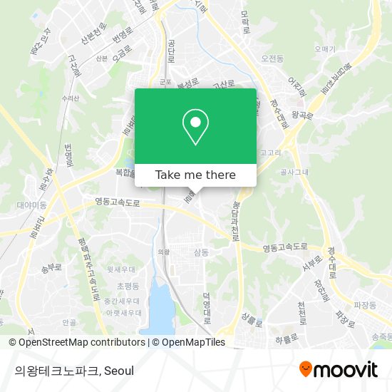 의왕테크노파크 map