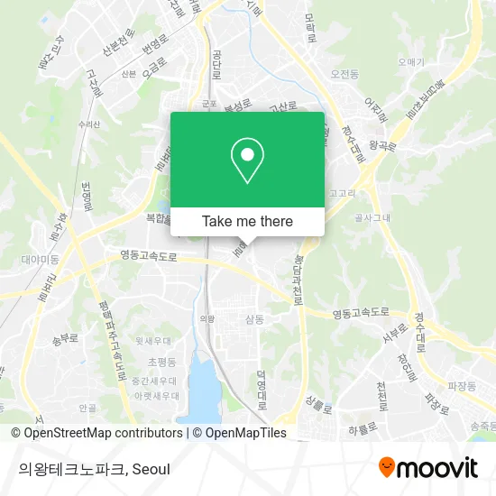 의왕테크노파크 map