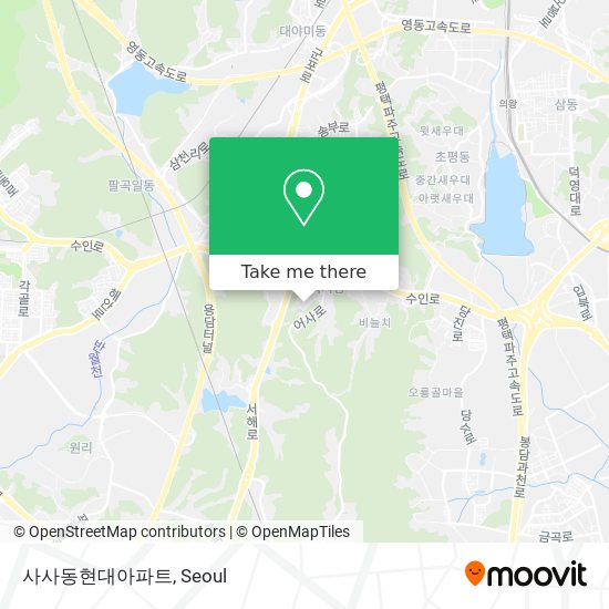 사사동현대아파트 map