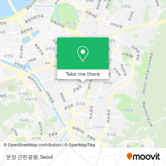 문정 근린공원 map