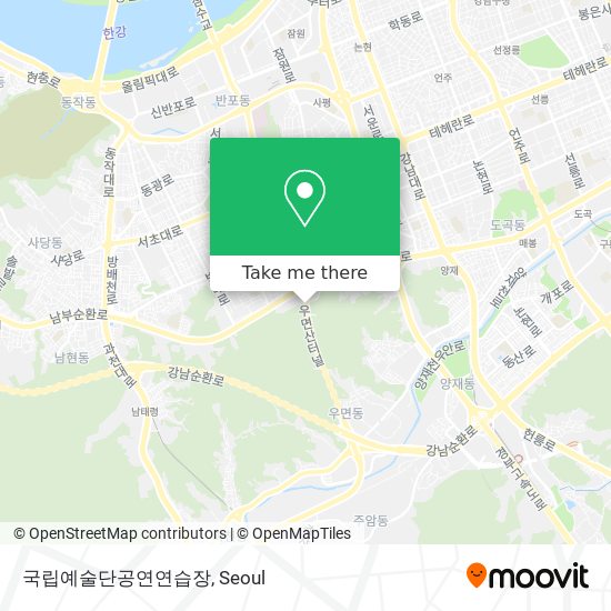 국립예술단공연연습장 map