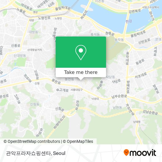 관악프라자쇼핑센타 map