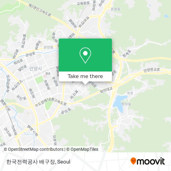 한국전력공사 배구장 map