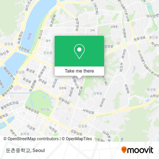 둔촌중학교 map