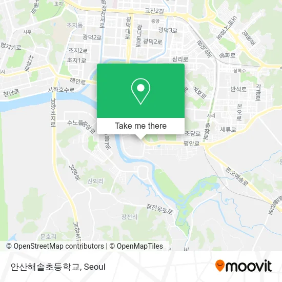 안산해솔초등학교 map