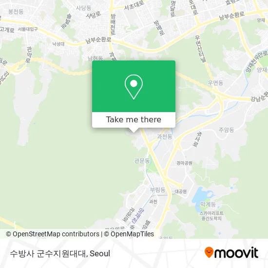 수방사 군수지원대대 map