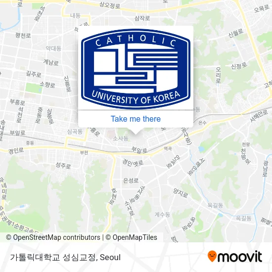 가톨릭대학교 성심교정 map