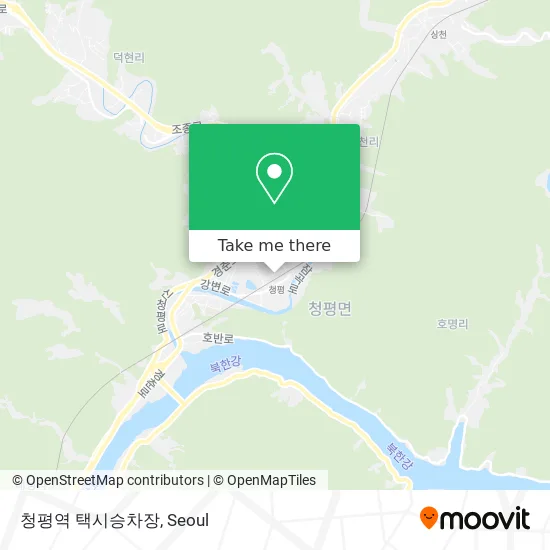 청평역 택시승차장 map