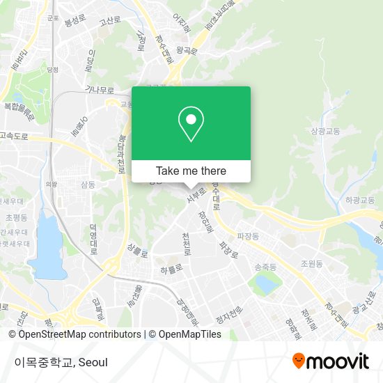 이목중학교 map