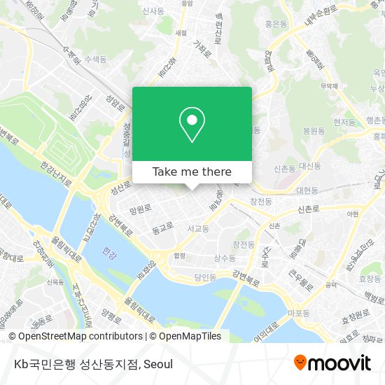 Kb국민은행 성산동지점 map