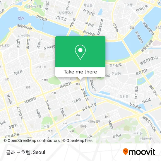 글래드호텔 map