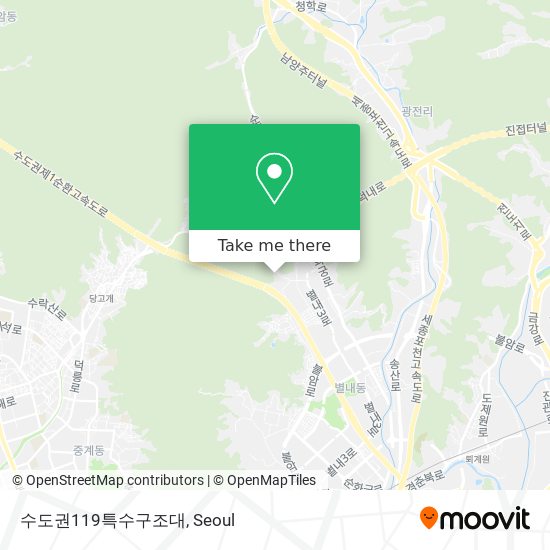 수도권119특수구조대 map