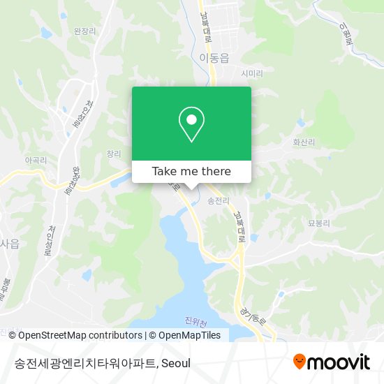 송전세광엔리치타워아파트 map