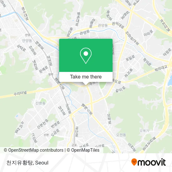 천지유황탕 map