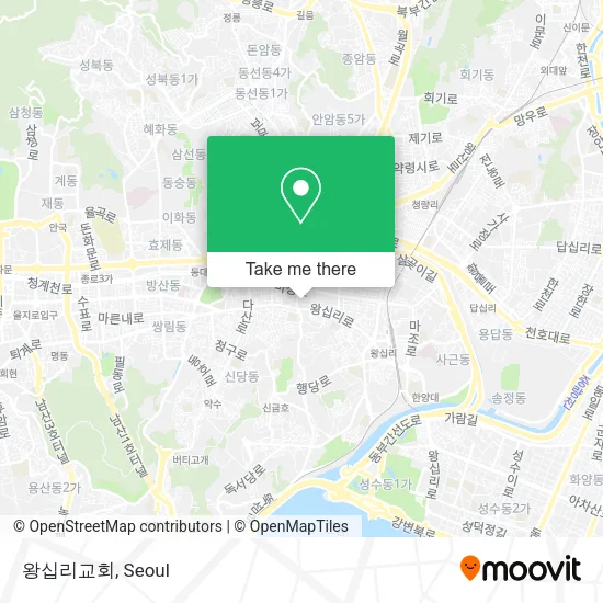 왕십리교회 map
