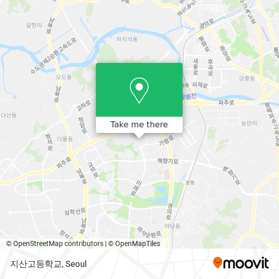 지산고등학교 map