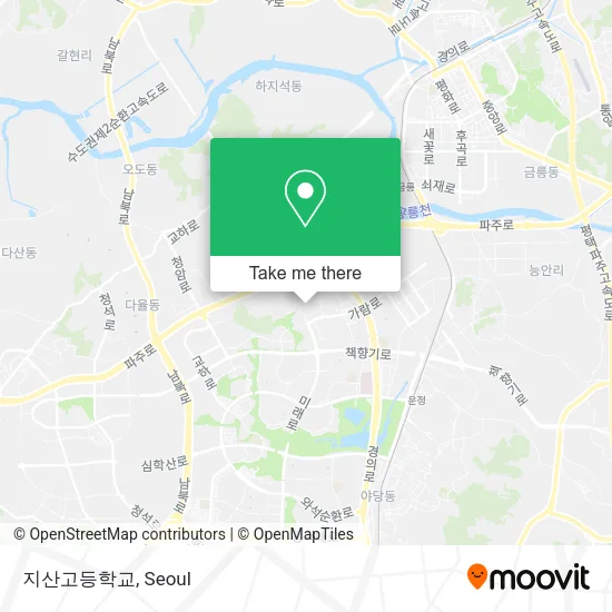 지산고등학교 map