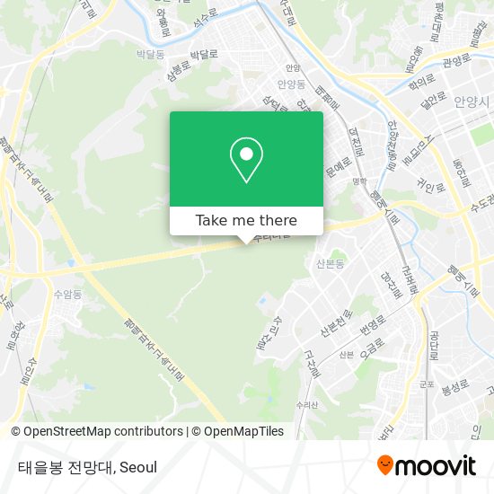 태을봉 전망대 map