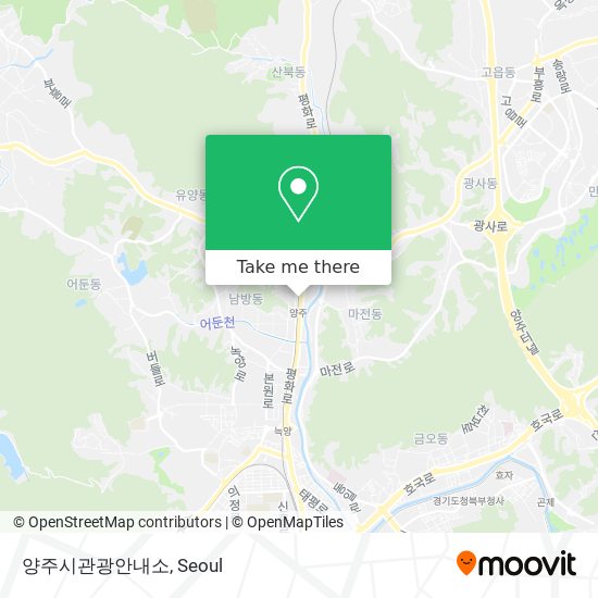 양주시관광안내소 map