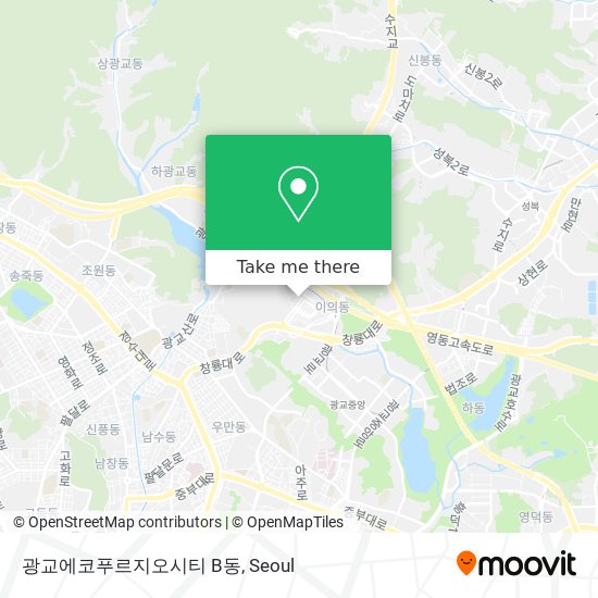 광교에코푸르지오시티 B동 map
