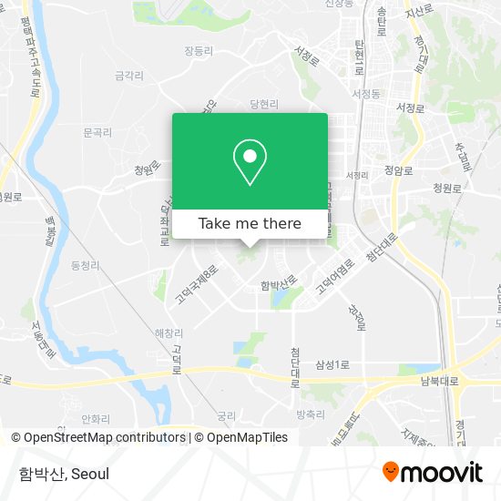 함박산 map