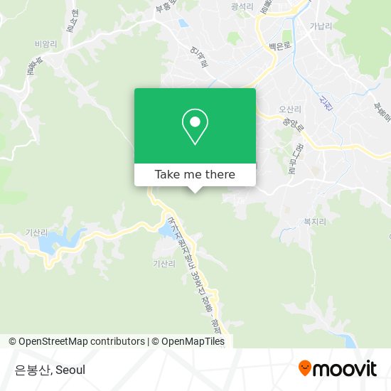 은봉산 map