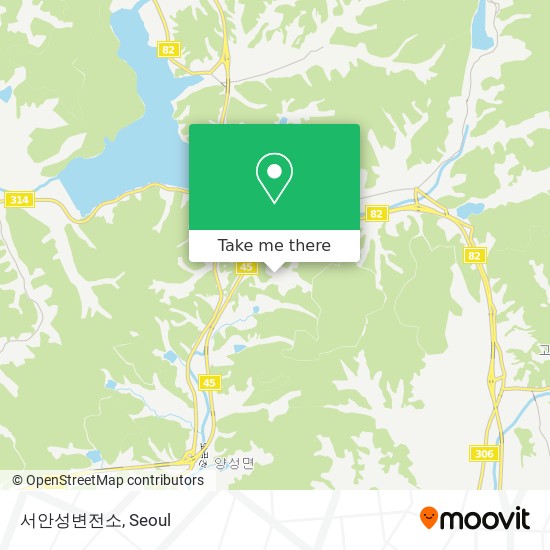 서안성변전소 map