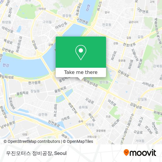 우진모터스 정비공장 map