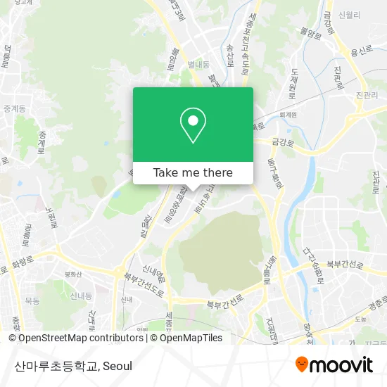 산마루초등학교 map