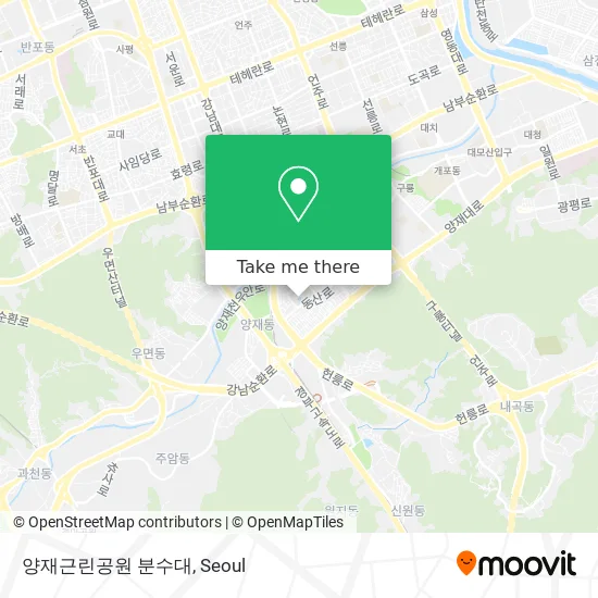 양재근린공원 분수대 map