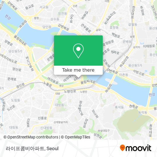 라이프콤비아파트 map