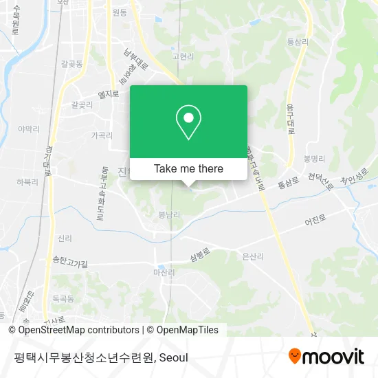 평택시무봉산청소년수련원 map