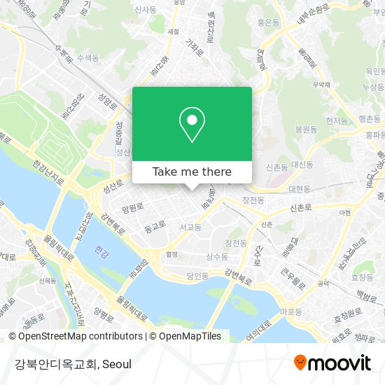 강북안디옥교회 map