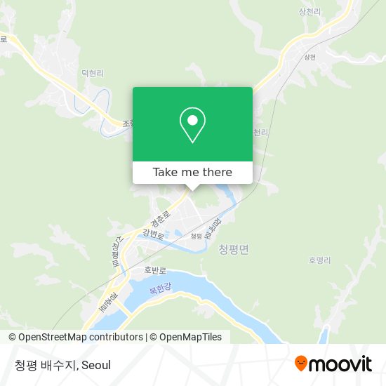 청평 배수지 map