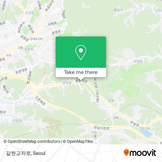 갈현교차로 map